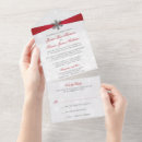 Search for red christmas wedding invitations Classic