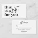 Search for voucher invitations Black and white