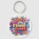 Search for and flower key rings Colorful