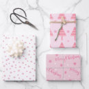 Search for coordinating christmas wrapping paper Pink