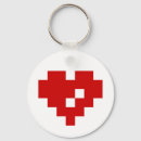 Search for pixel heart key rings Humour