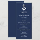 Search for nautical wedding menus Simple