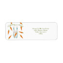 Search for bunny return address labels Watercolor