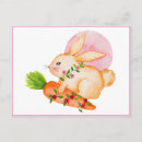 Search for watercolor rabbit postcards Carrot