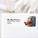 Search for sea creature return address labels Squid