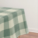 Search for green gingham tablecloths Vintage