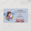 Search for cartoon houses business cards Maid