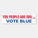 Search for vote blue bumper stickers Political