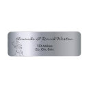 Search for shiny return address labels Silver