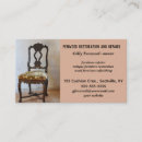 Search for furniture refinishing business cards Antiques