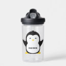 Search for penguin water bottles Illustration