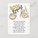 Search for in lieu of enclosure cards Baby shower book request