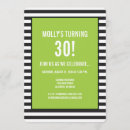 Search for lime green stripe invitations Black