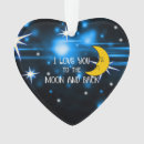 Search for love you to the moon and back christmas tree decorations Blue