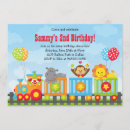 Search for circus train birthday invitations Animals