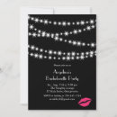 Search for chandelier hens party invitations Black and white