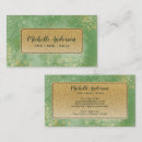 Search for emerald green business cards Makeup artist