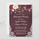 Search for marsala rehearsal dinner invitations String lights