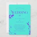 Search for purple and teal wedding invitations Typography