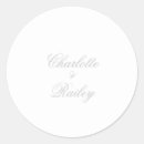 Search for silver wedding stickers Elegant