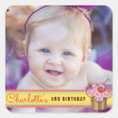 Search for 1st birthday cupcake stickers Pink