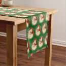 Search for christmas green table runners Santa claus