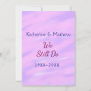Search for purple vow renewal invitations We still do