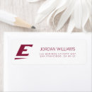 Search for e return address labels Maroon and white