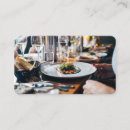 Search for fine dining business cards Food