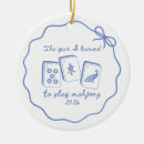 Search for mahjong decor Blue