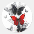 Search for butterflies fly stickers White