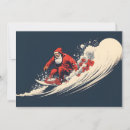 Search for surfing santa christmas cards Celebration
