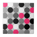Search for black and white polka dot tiles Dotty