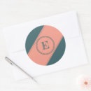 Search for circle monogram stickers Trendy
