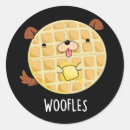 Search for waffles stickers Waffle pun