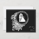 Search for silhouette save the dates Bride and groom