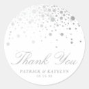 Search for silver thank you wedding stickers Gold