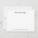 Search for family note cards Typography