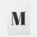 Search for black and white monogram tea towels Initial