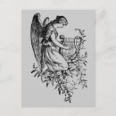 Search for harps postcards Black