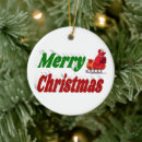 Search for sleigh christmas tree decorations Merry