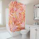 Search for tropical leaf shower curtains Rose gold