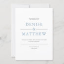 Search for front and back invitations Dusty blue