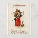 Search for girl witch postcards Black cat