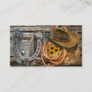 Search for horseshoeing business cards Western