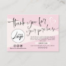 Search for thank you note business cards Modern