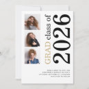 Search for graduation party save the dates Black and white