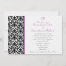 Search for black white damask wedding invitations Classic