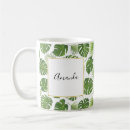 Search for tropical leaves pattern mugs Summer