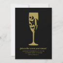 Search for champagne glass new years eve invitations Gold